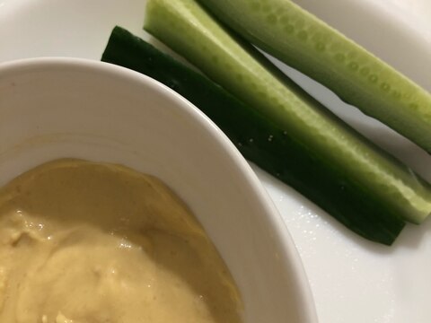 味噌マヨ〜ディップソース、野菜スティック